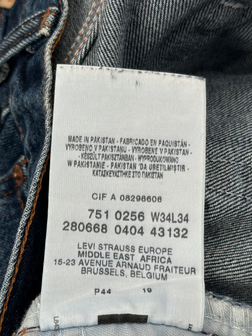 Levi's Straight Dark Blue Jeans