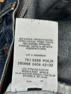 Levi's Straight Dark Blue Jeans