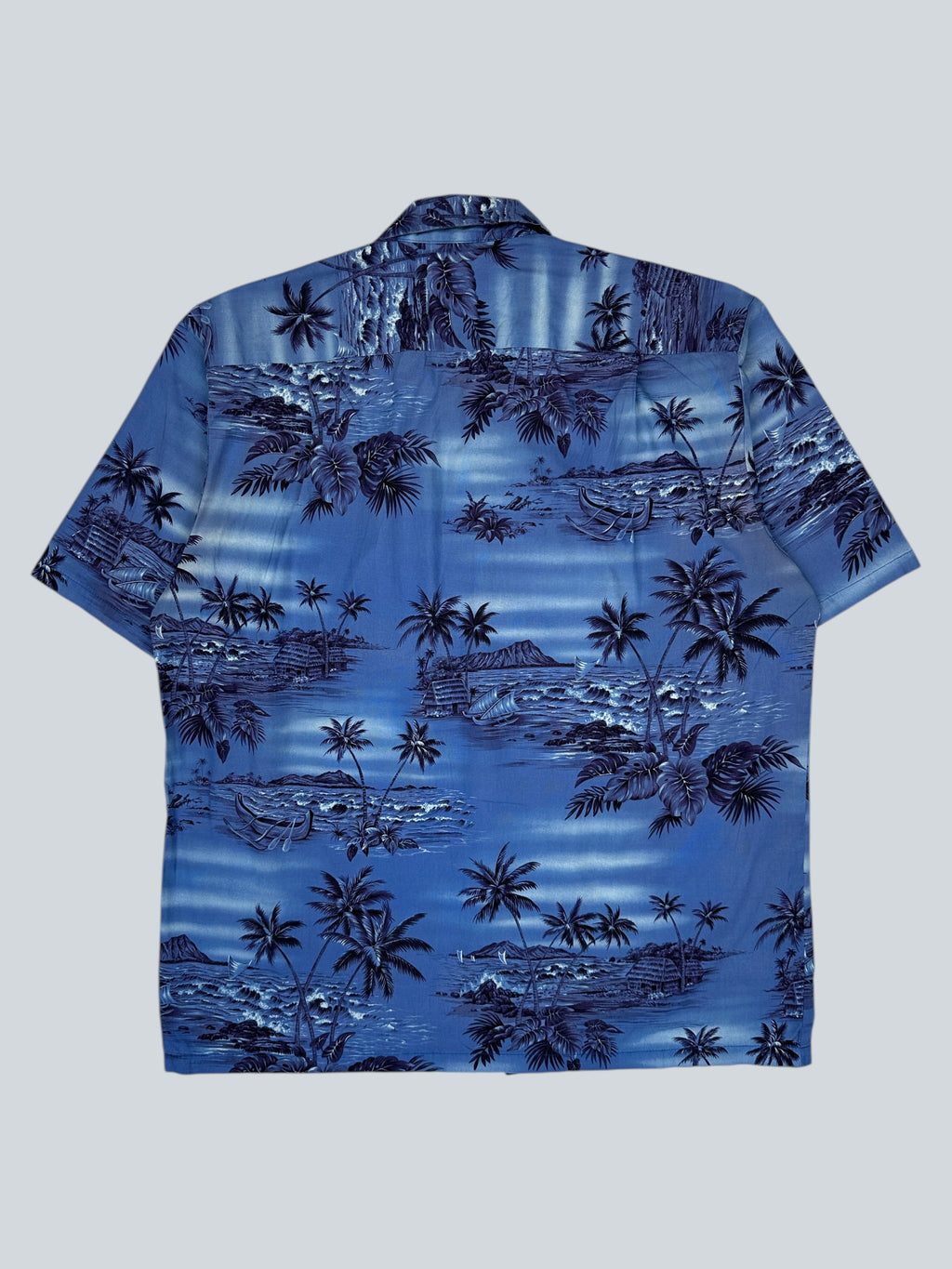 Hawaiian Shirt With Hawaiian Scenic Print