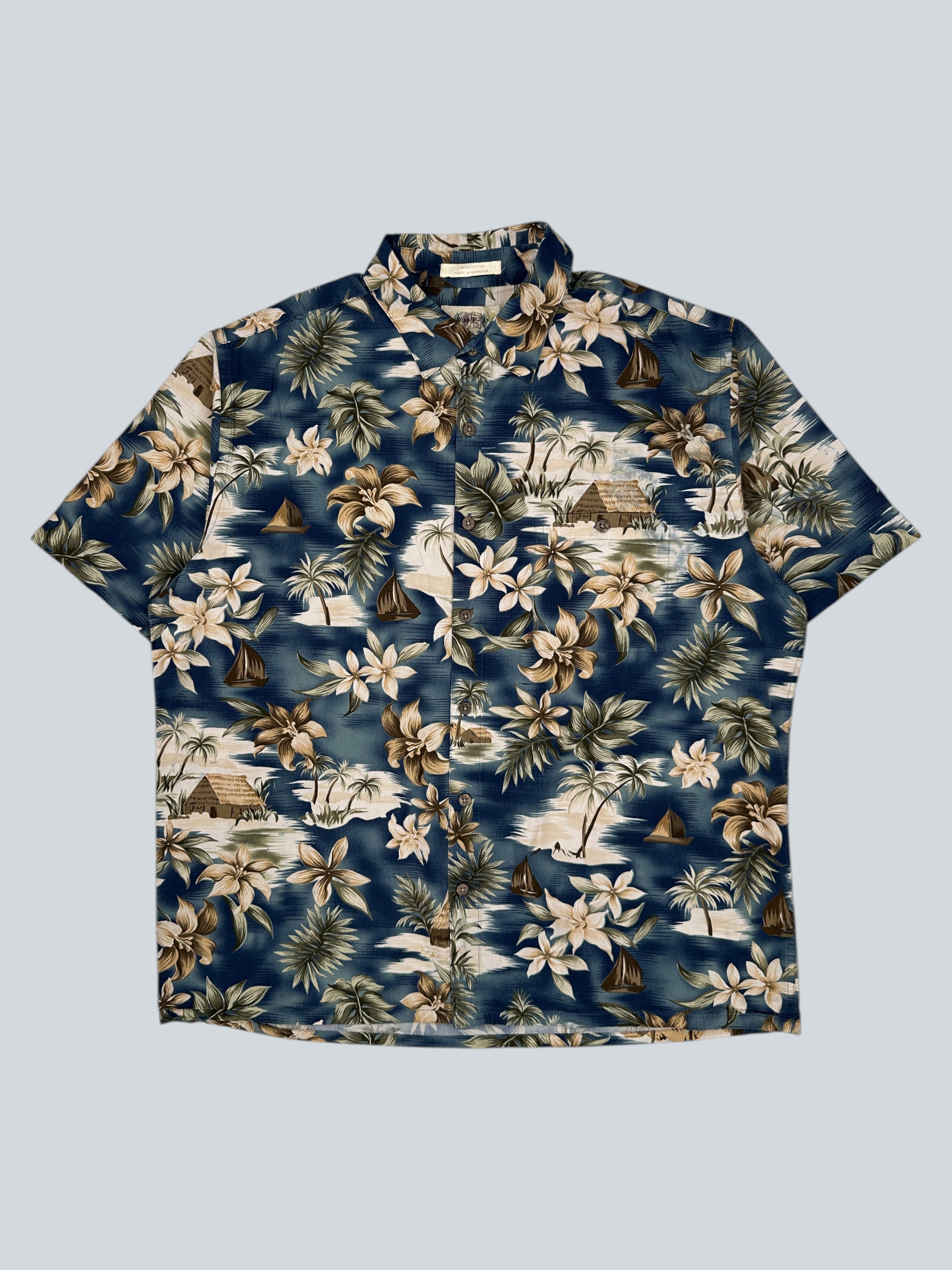 Campia Hawaiian Shirt With Floral Print