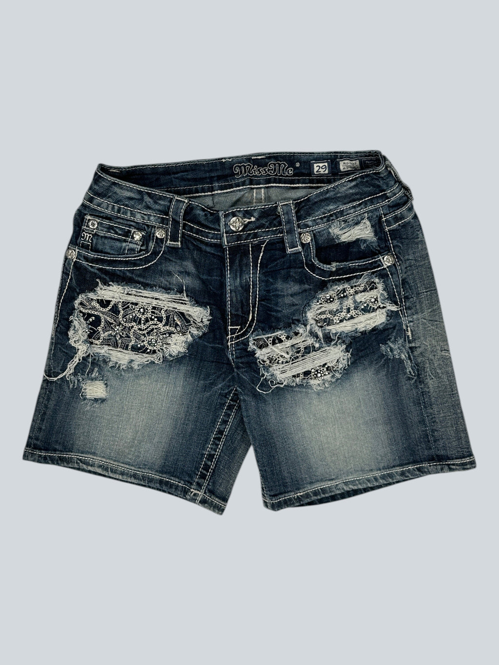 Miss Me Embellished Denim Shorts