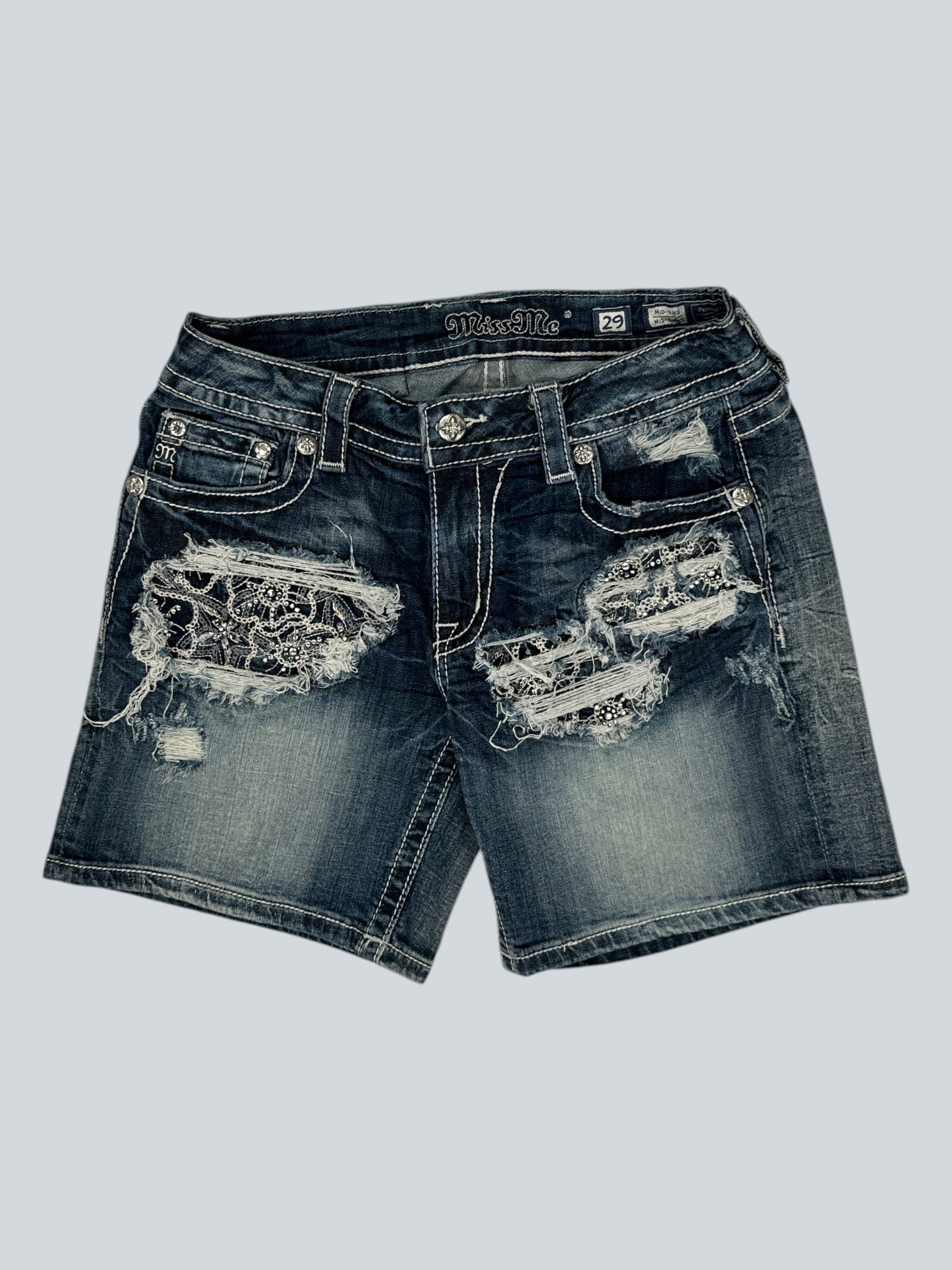 Miss Me Embellished Denim Shorts