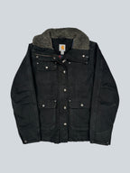 Carhartt Black Sherpa Lined Work Jacket