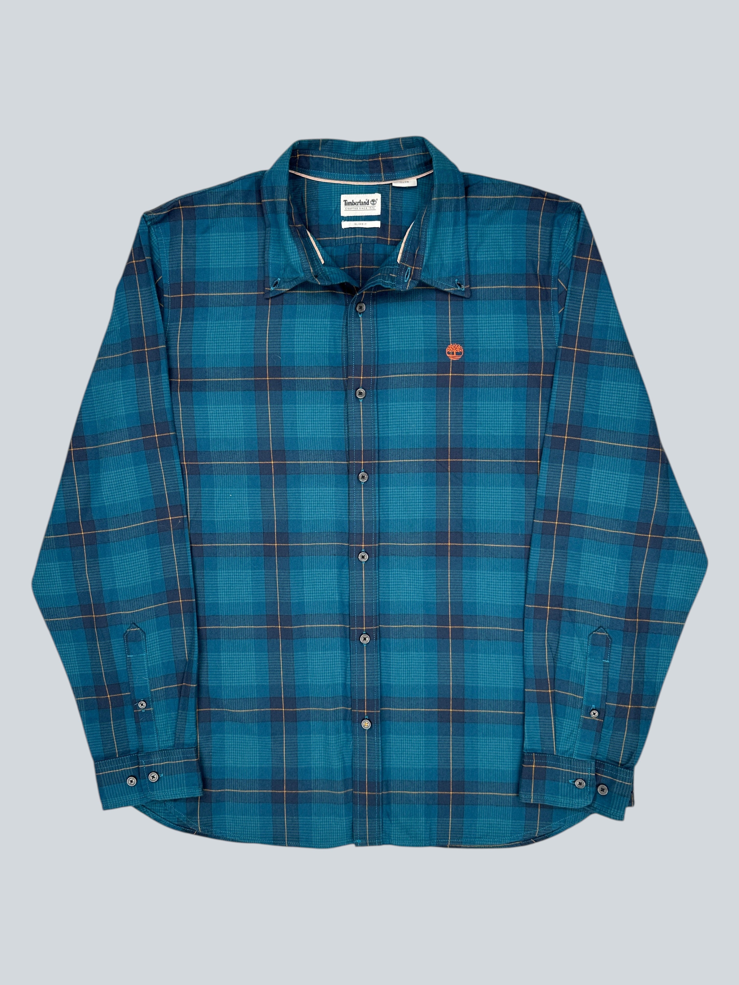 Timberland Teal Checked Shirt