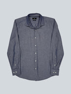 Hugo Boss Blue Cotton Shirt