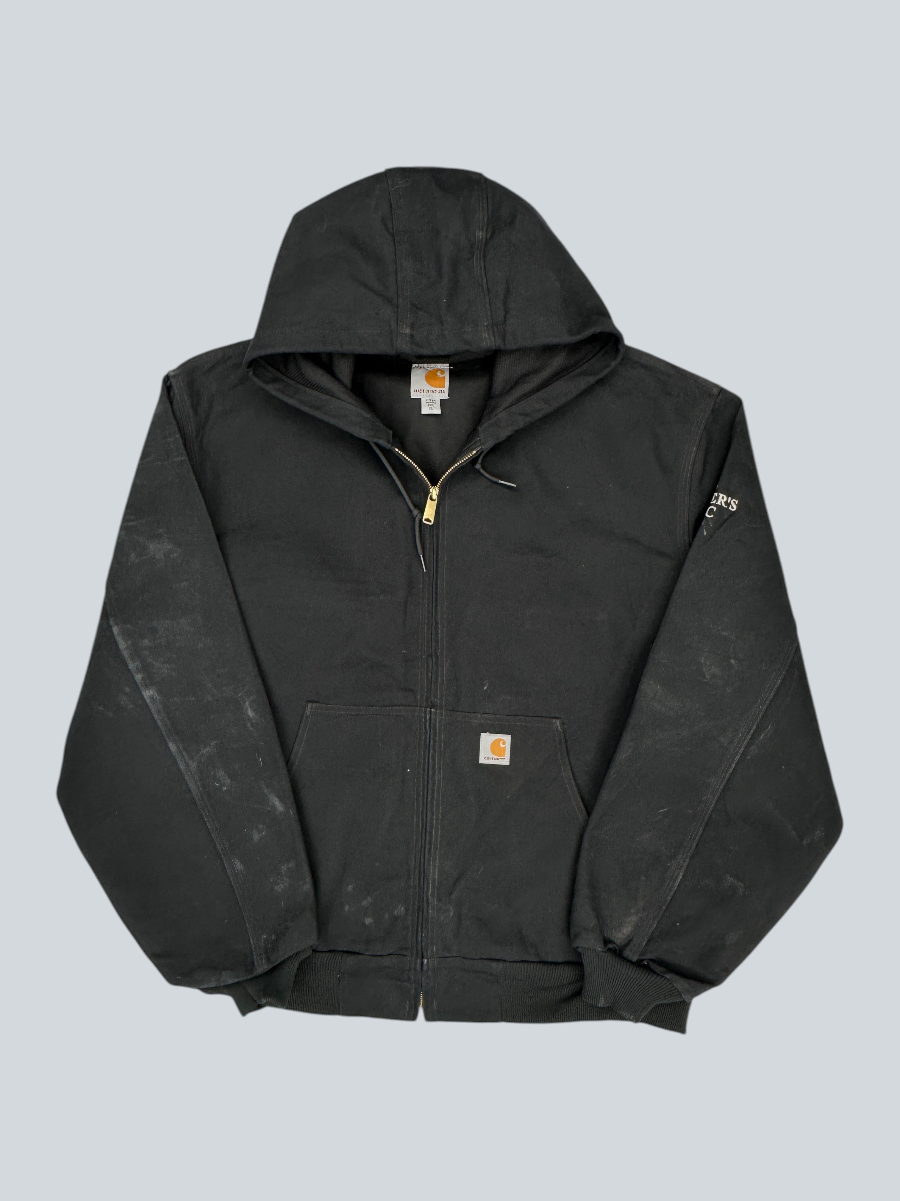Carhartt Black Zip-Up Hooded Jacket