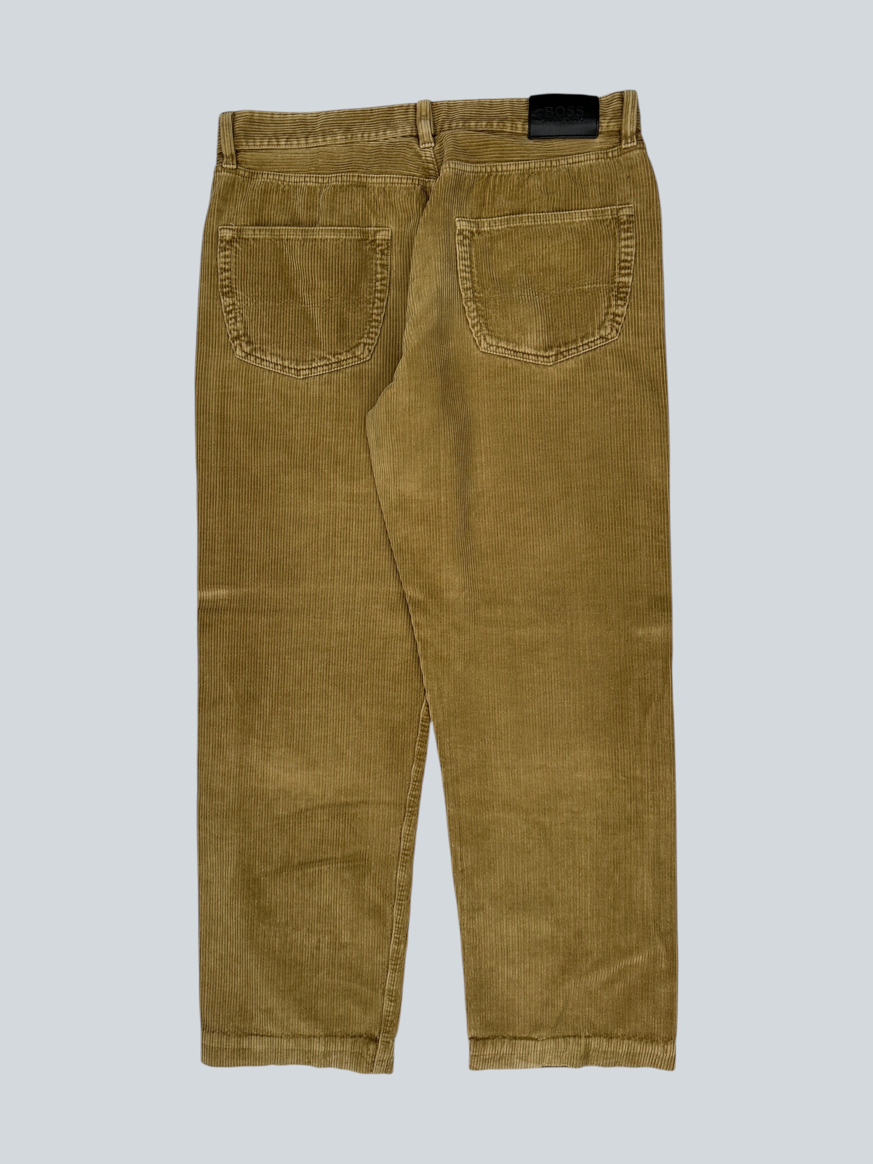 Hugo Boss Tan Corduroy Pants