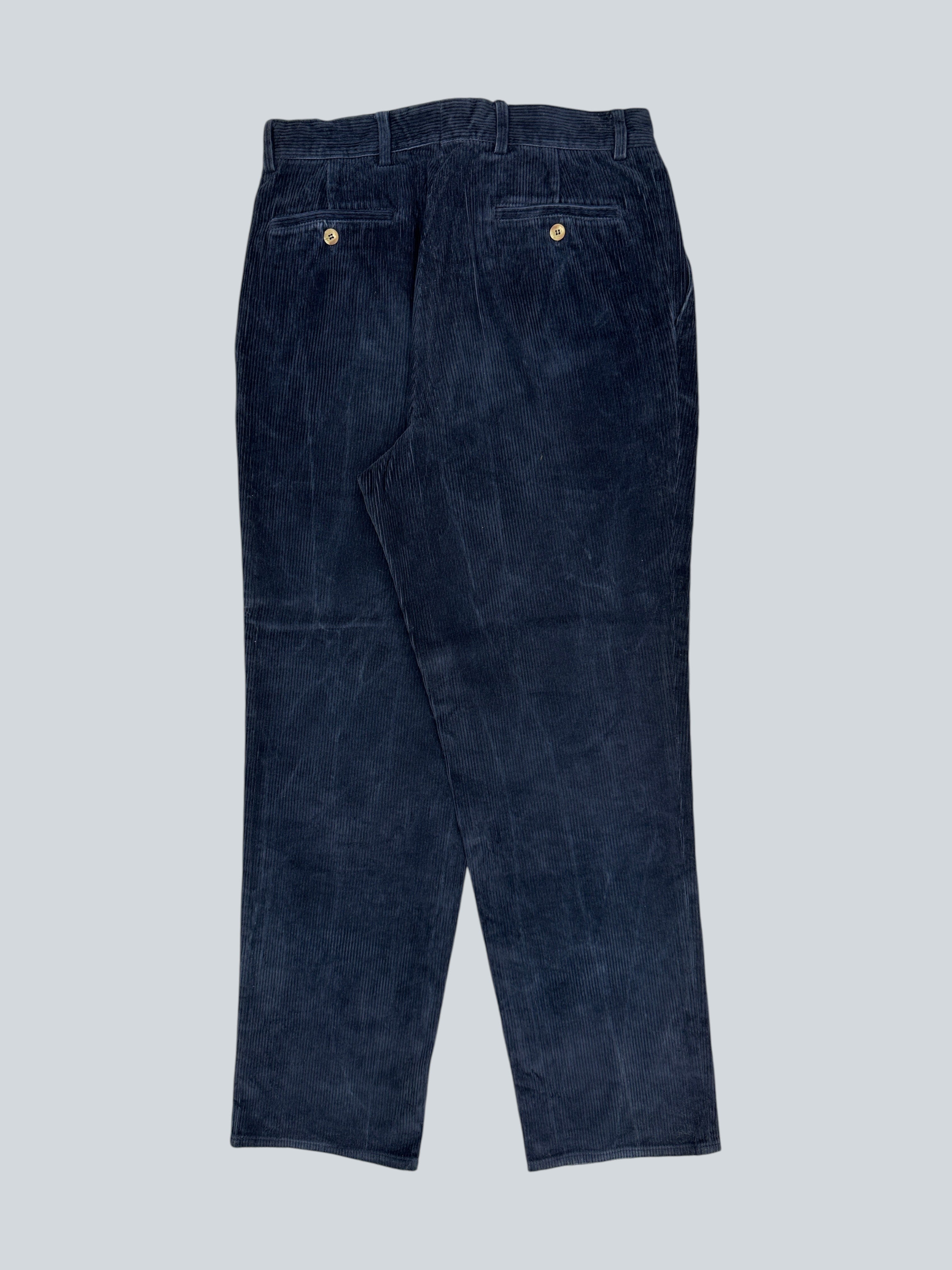Zara Navy Blue Corduroy Pants