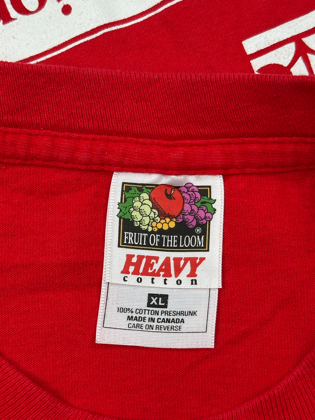 Fruit Of The Loom Printed Red T-shirt