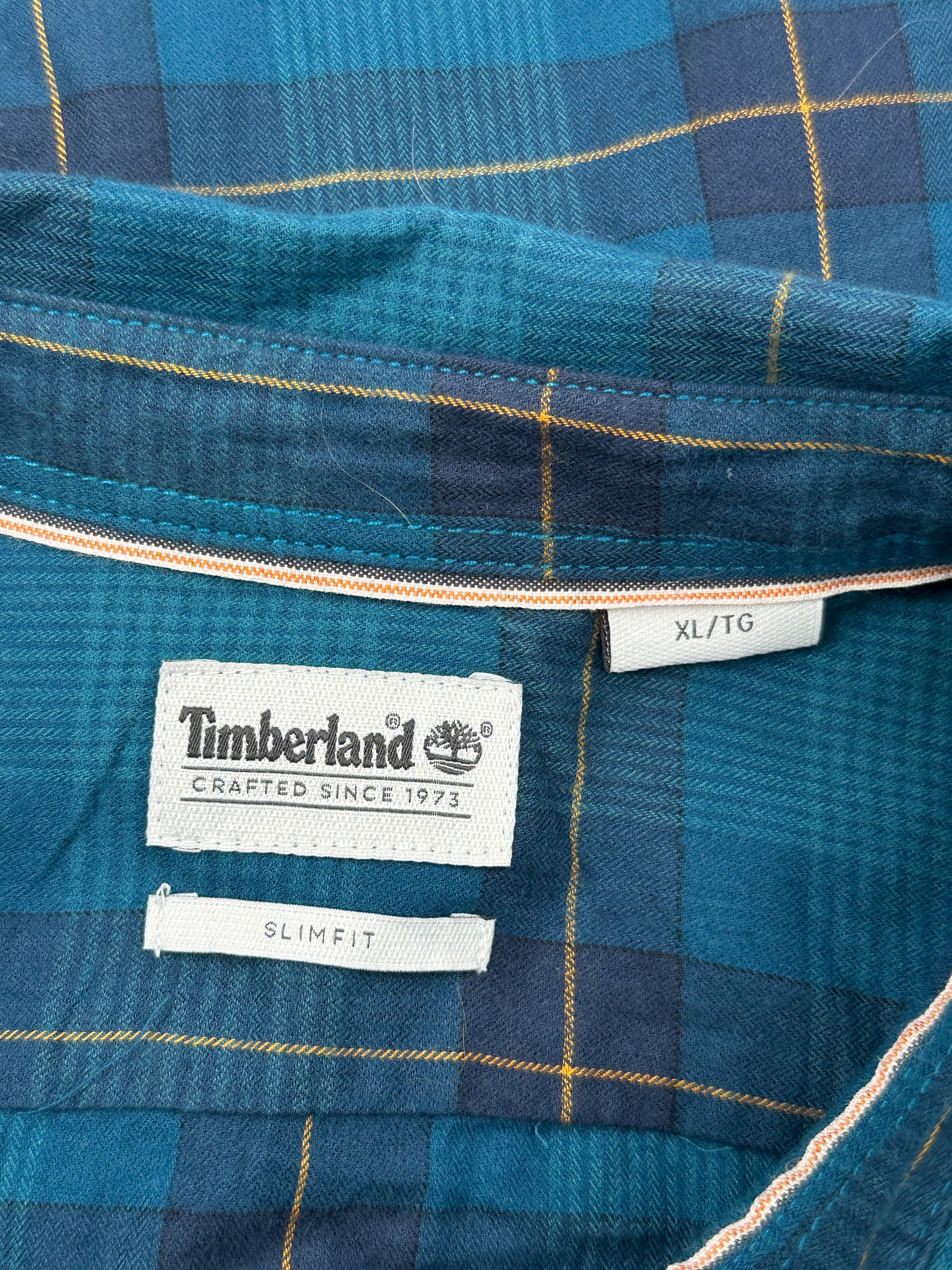Timberland Teal Checked Shirt