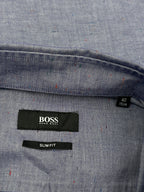 Hugo Boss Blue Cotton Shirt