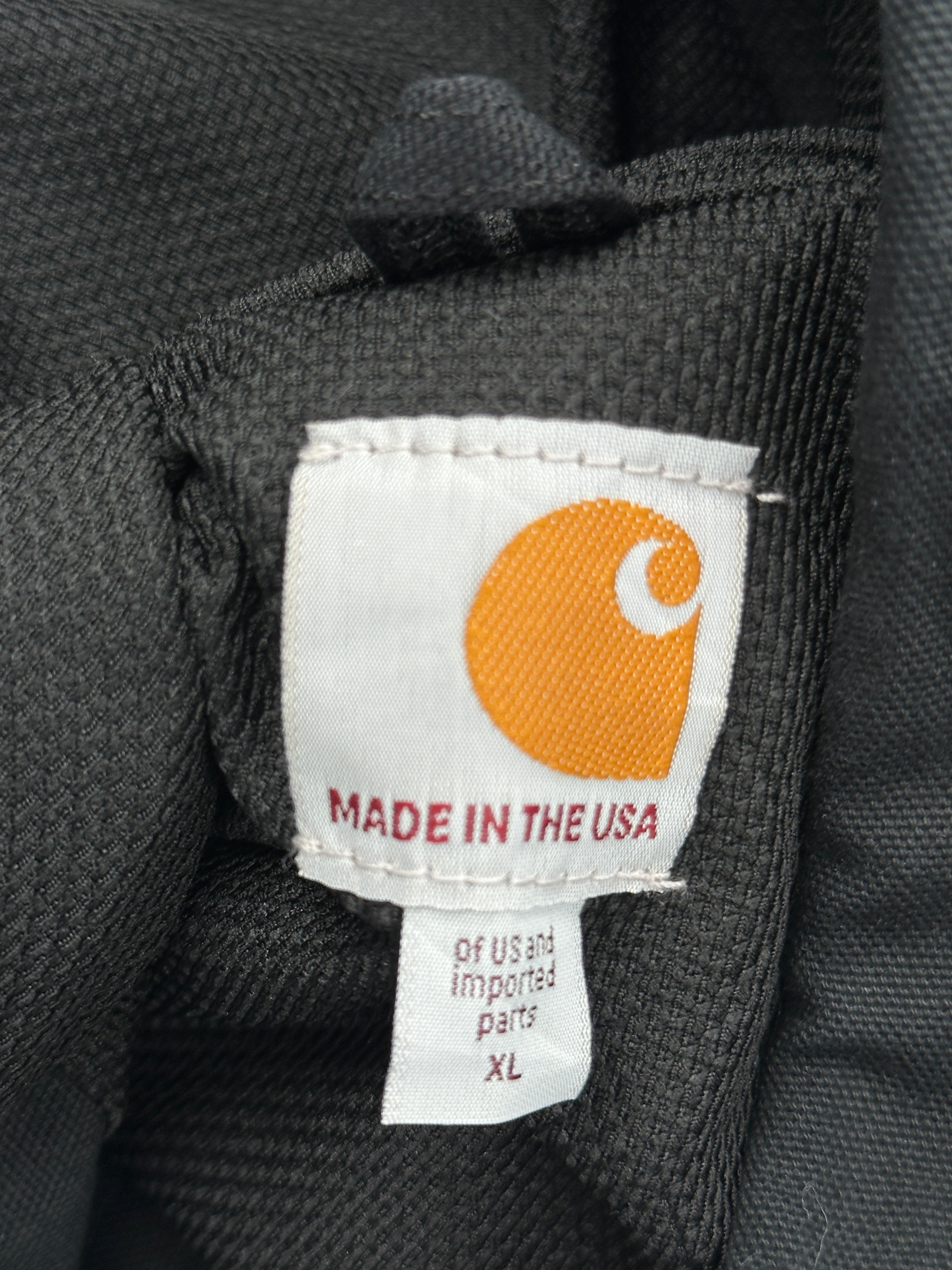 Carhartt Black Zip-Up Hooded Jacket