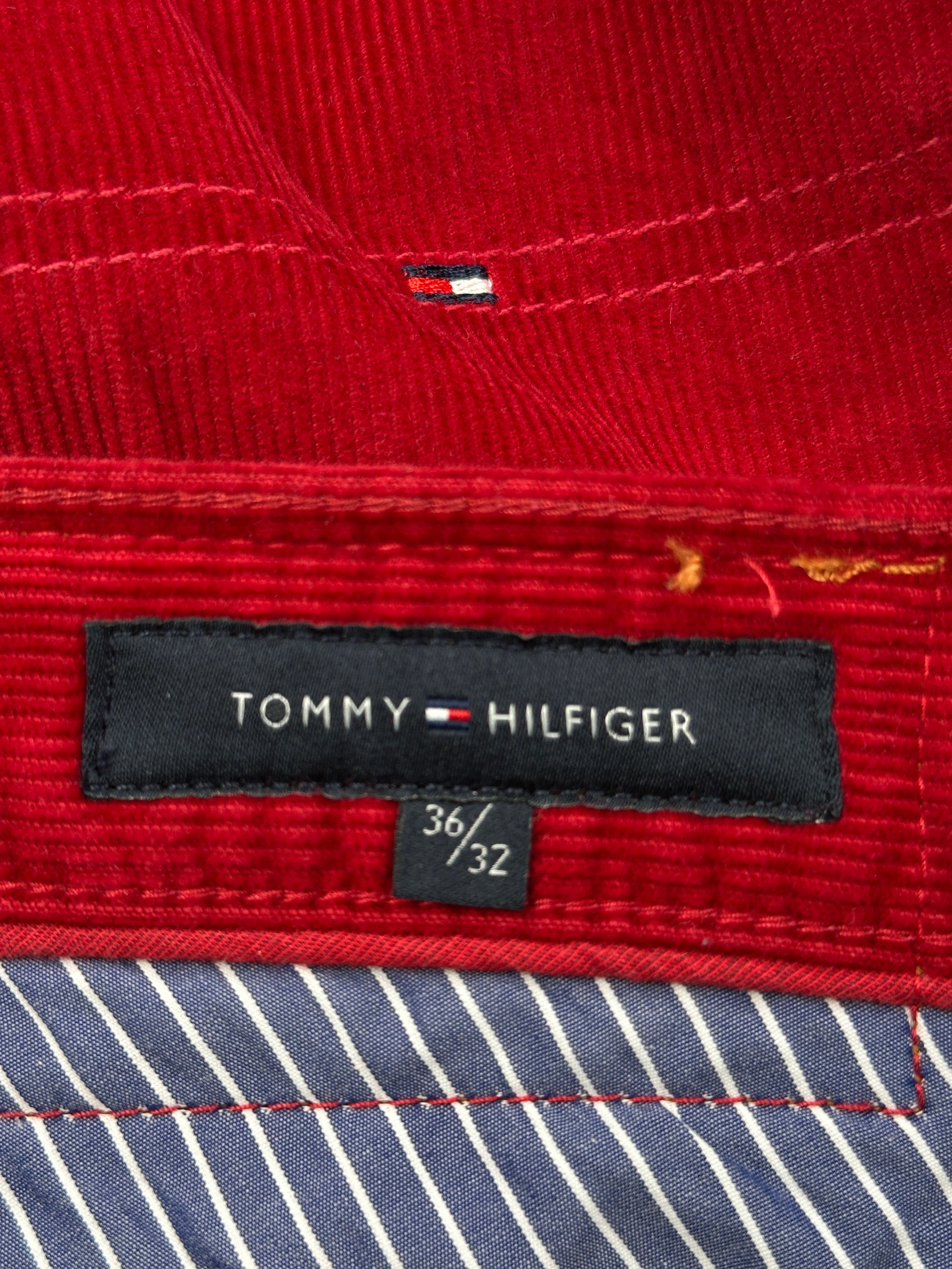 Tommy Hilfiger Red Corduroy Pants