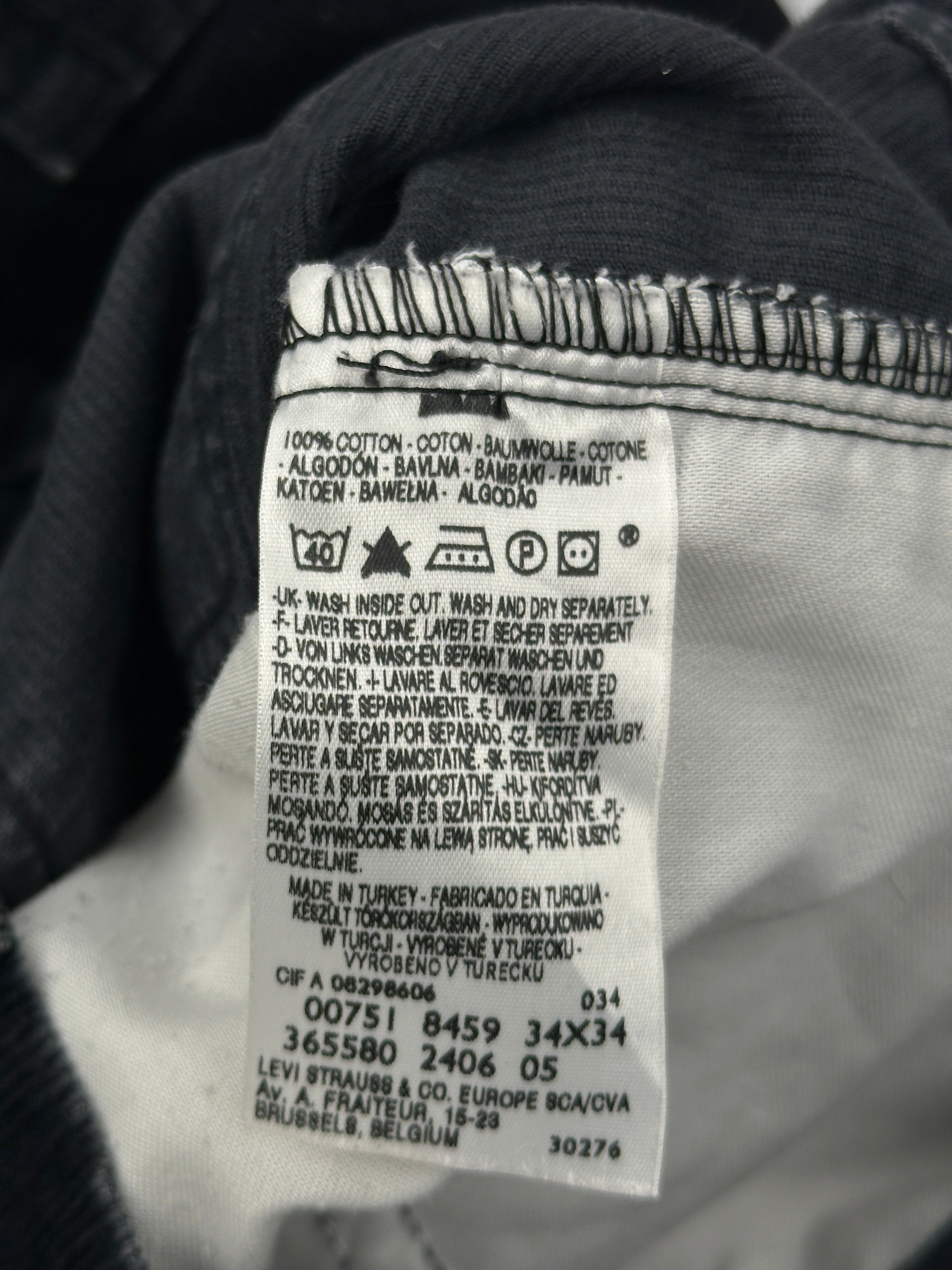 Levi's Black Cotton Corduroy Pants