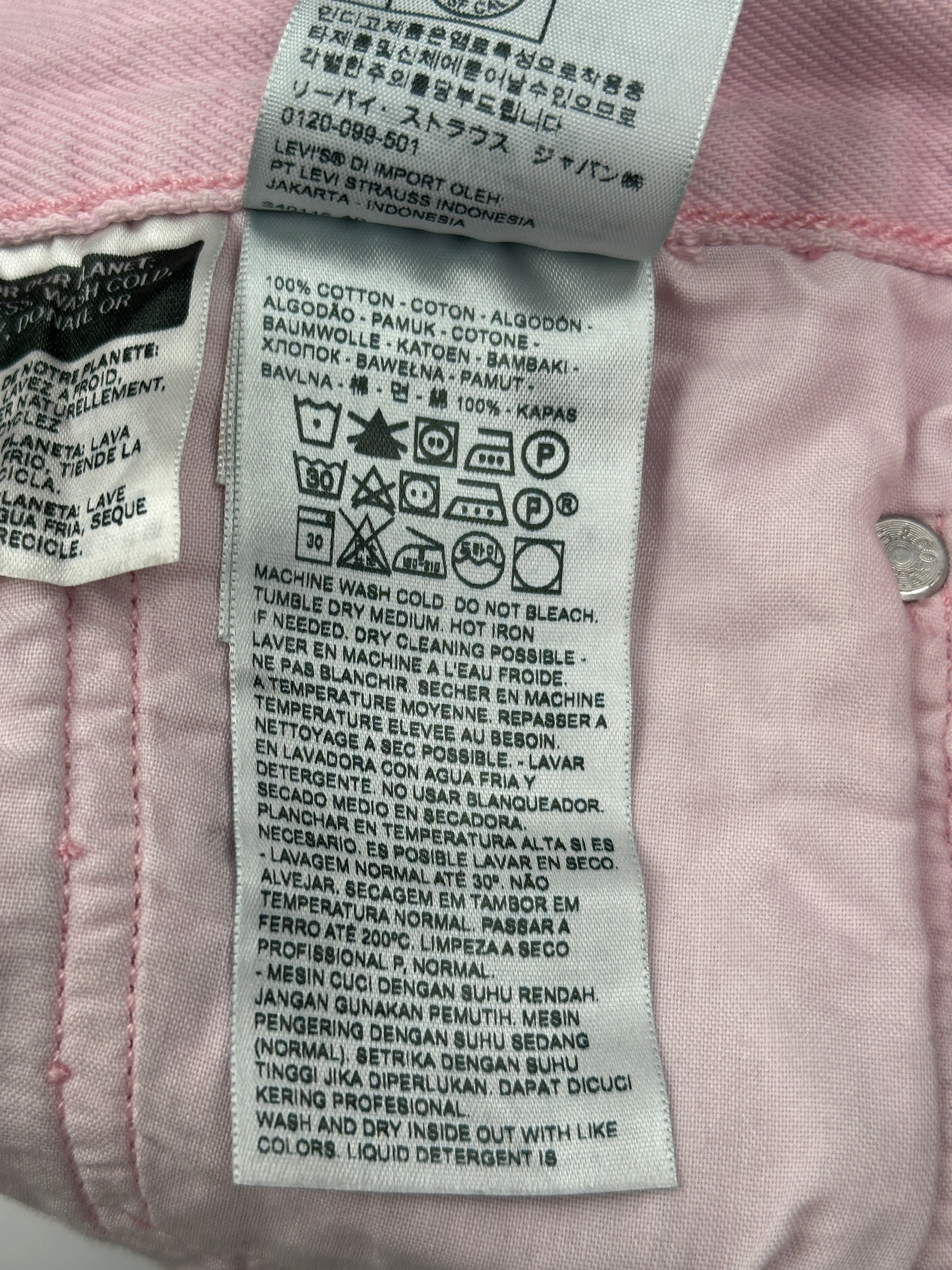 Levi's Women's Pink Denim Shorts