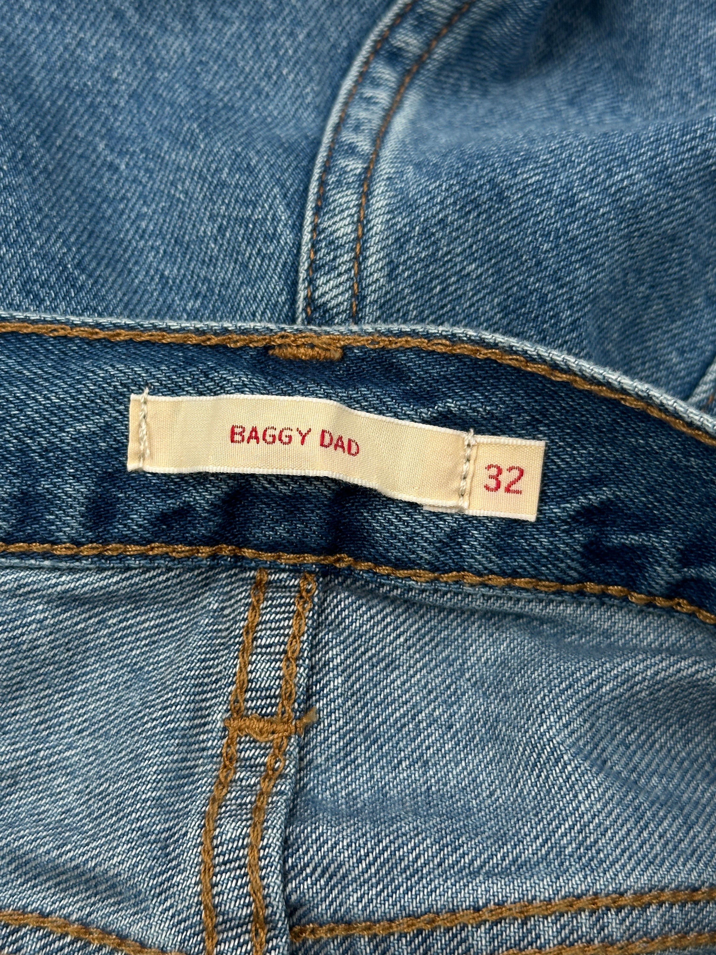 Levi's Women's Blue Baggy Dad Jeans