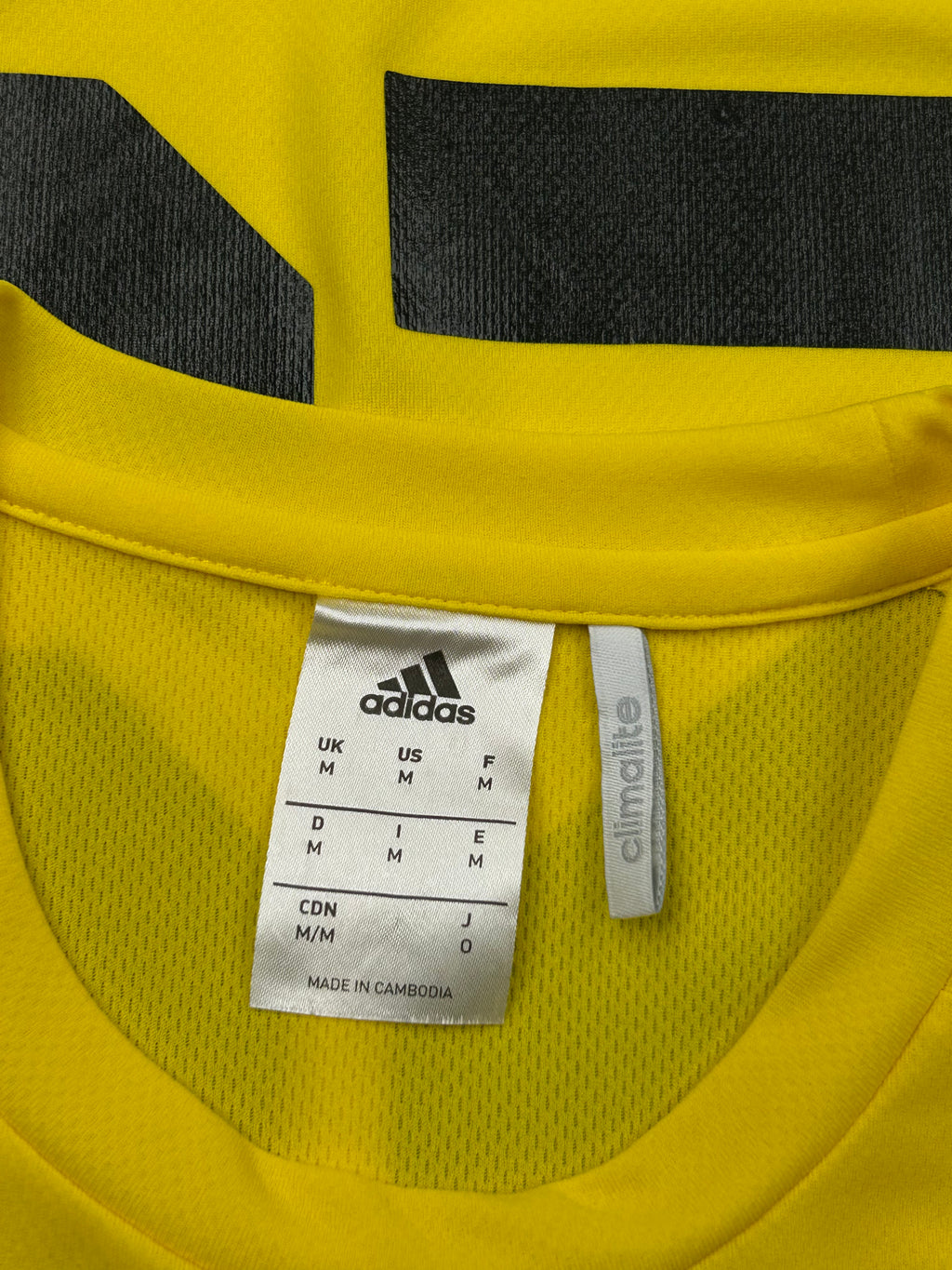 Adidas Yellow & Black Climalite AYSO 25 Football Jersey