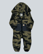 Carhartt Camo Sherpa Hooded Zip-Up Onesie