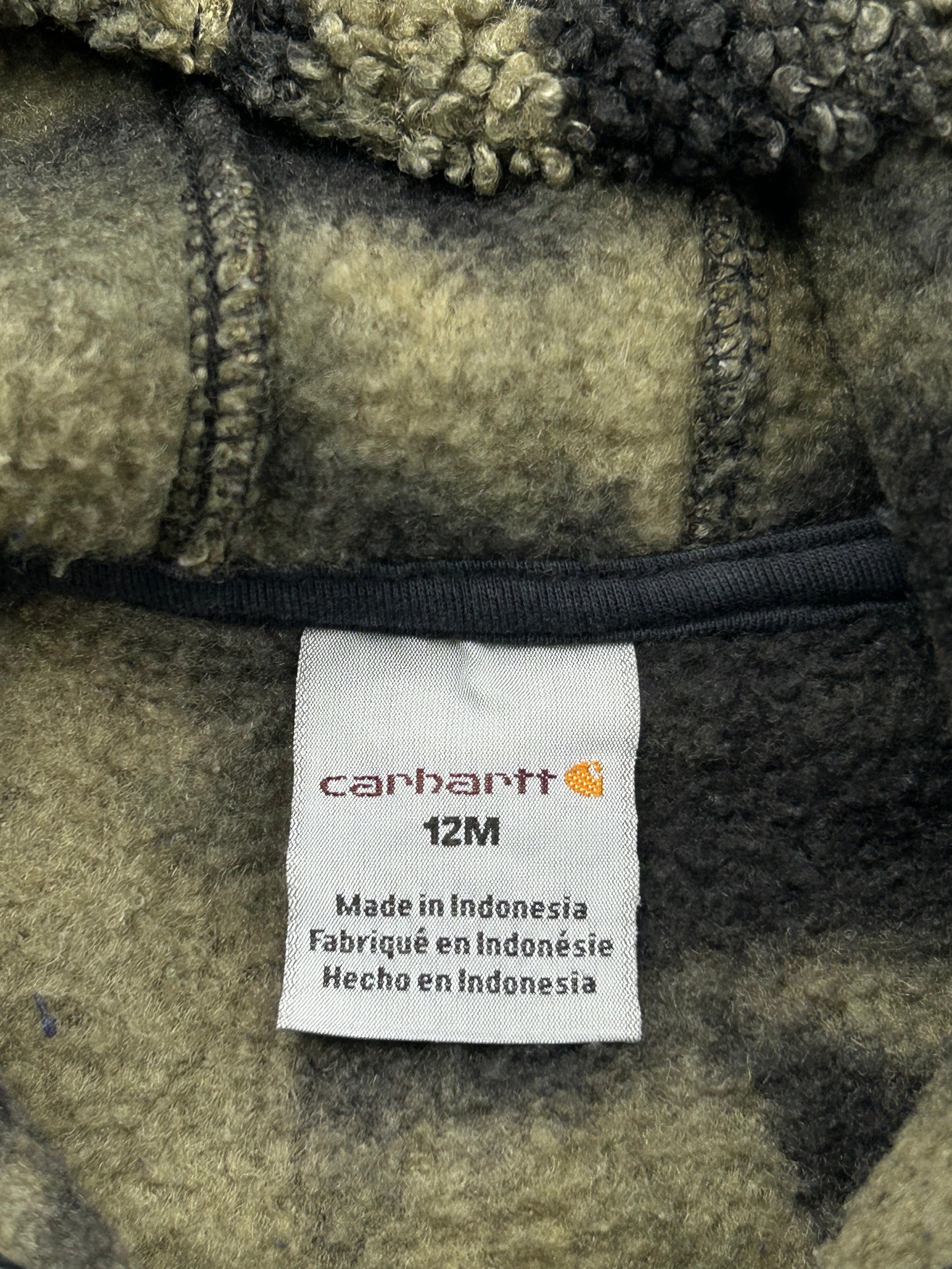 Carhartt Camo Sherpa Hooded Zip-Up Onesie