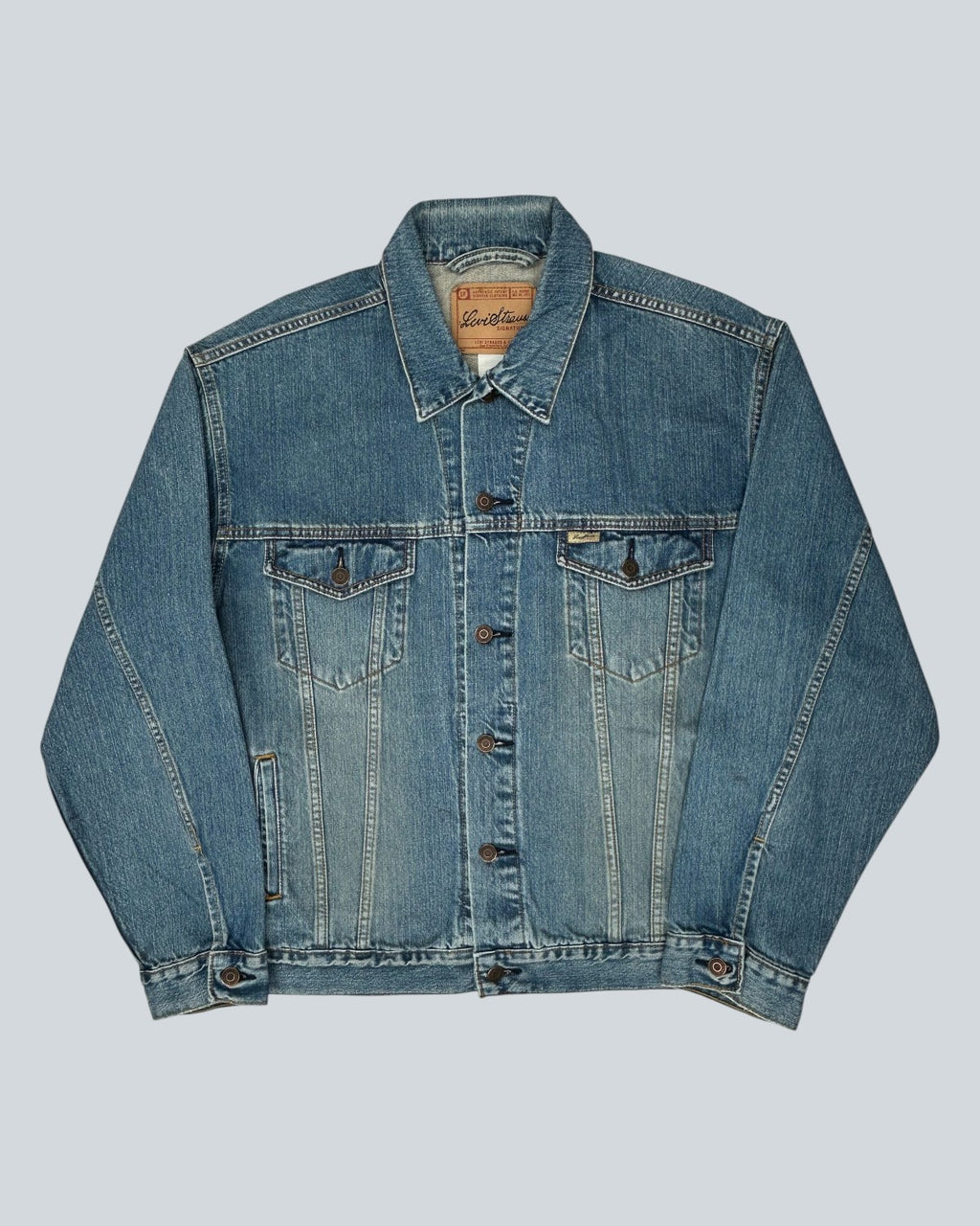 Levi Strauss Signature Blue Denim Trucker Jacket