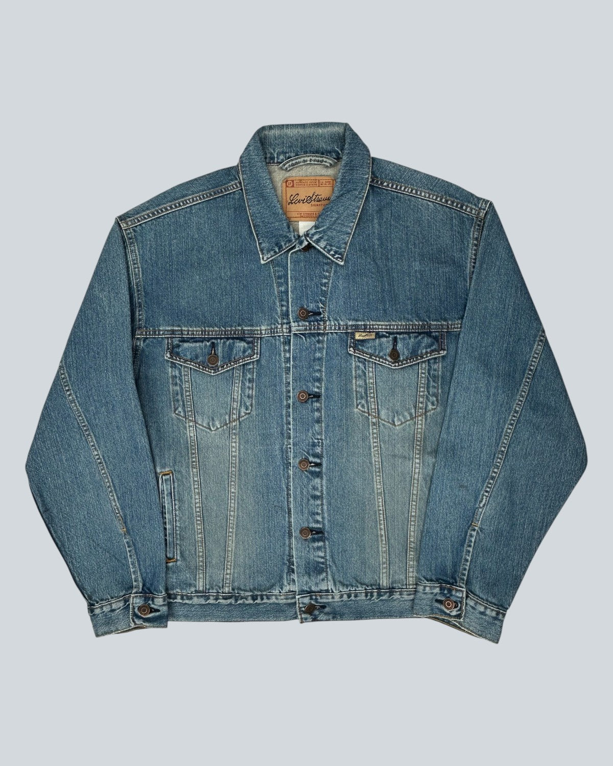 Levi Strauss Signature Blue Denim Trucker Jacket