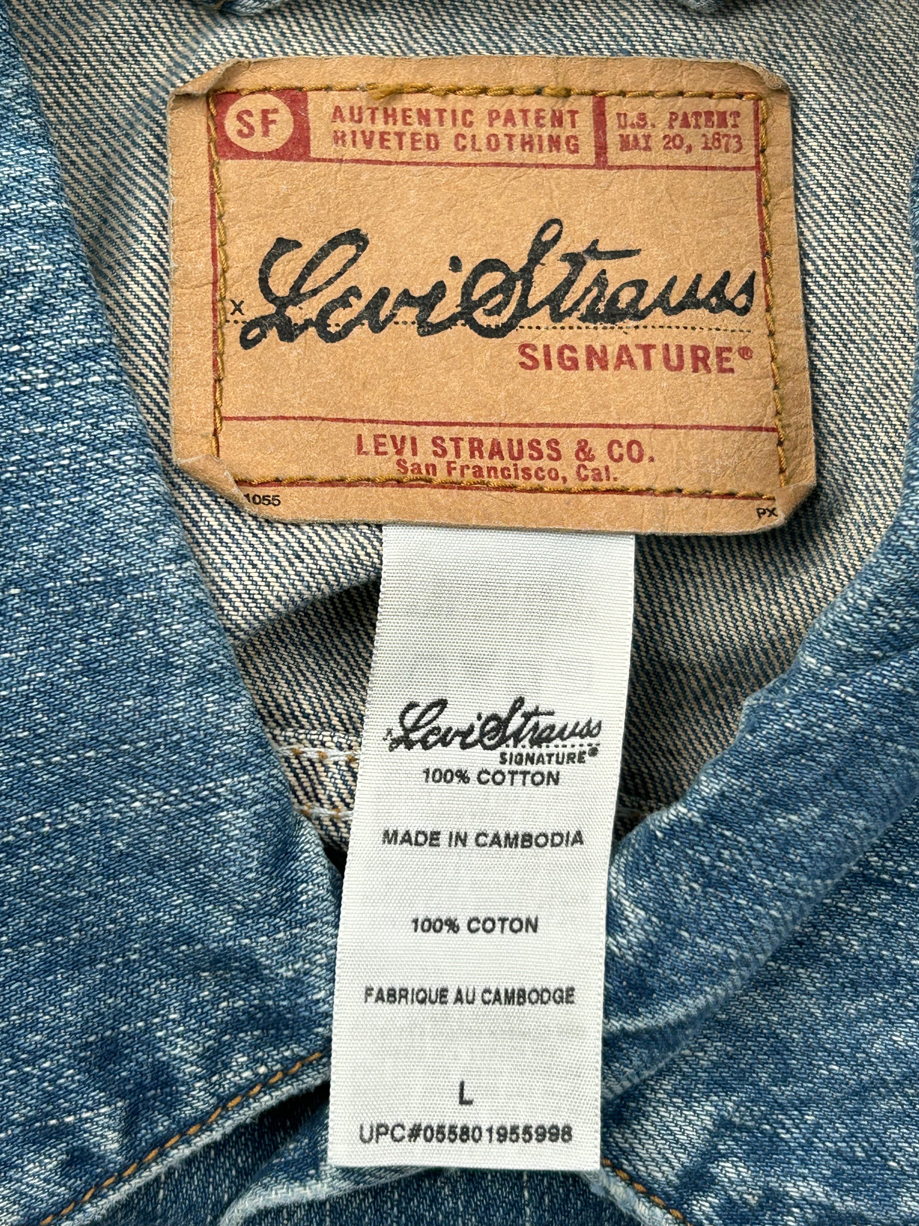 Levi Strauss Signature Blue Denim Trucker Jacket