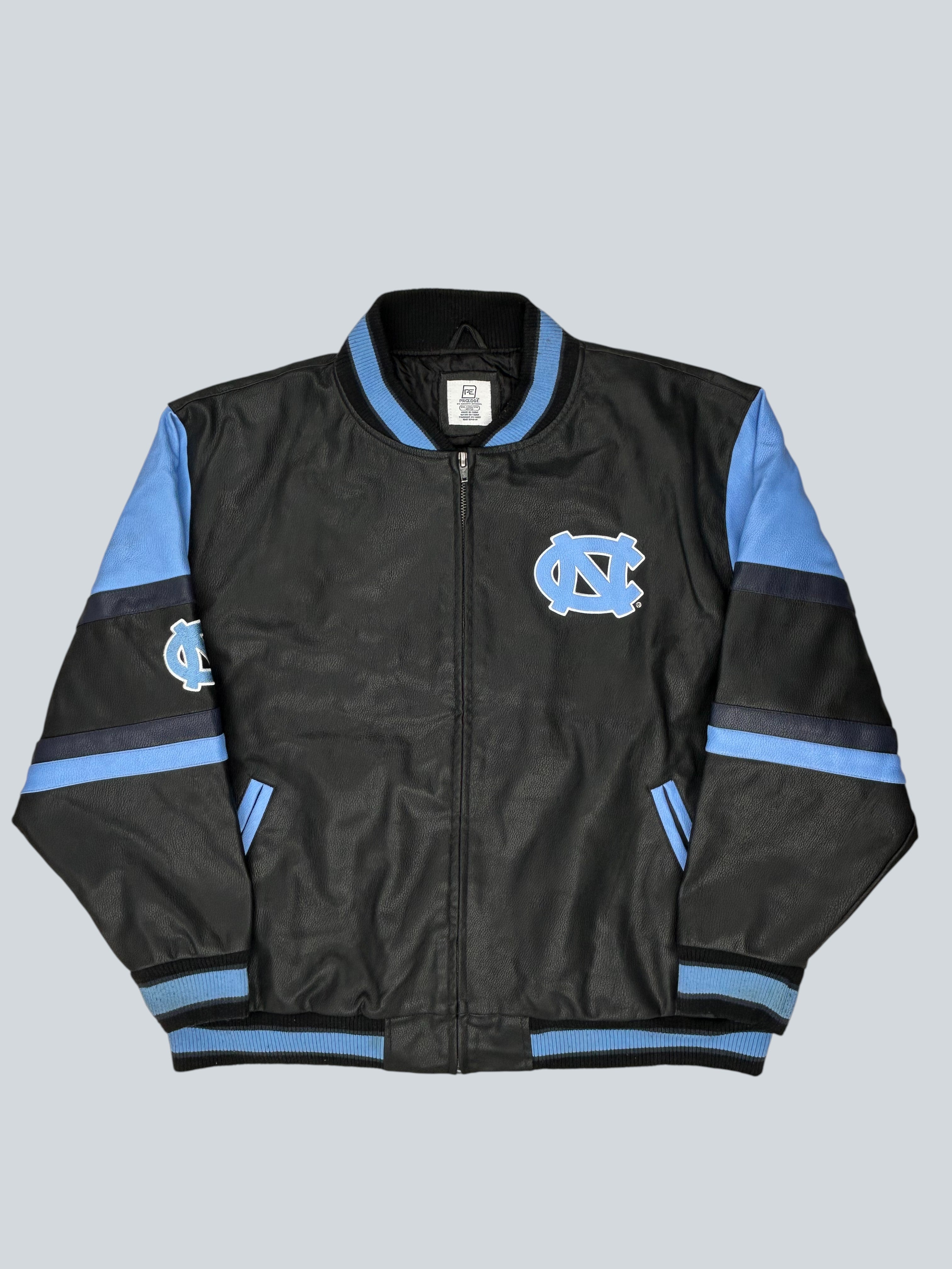 Pro Edge Carolina UNC Varsity Style Leather Jacket