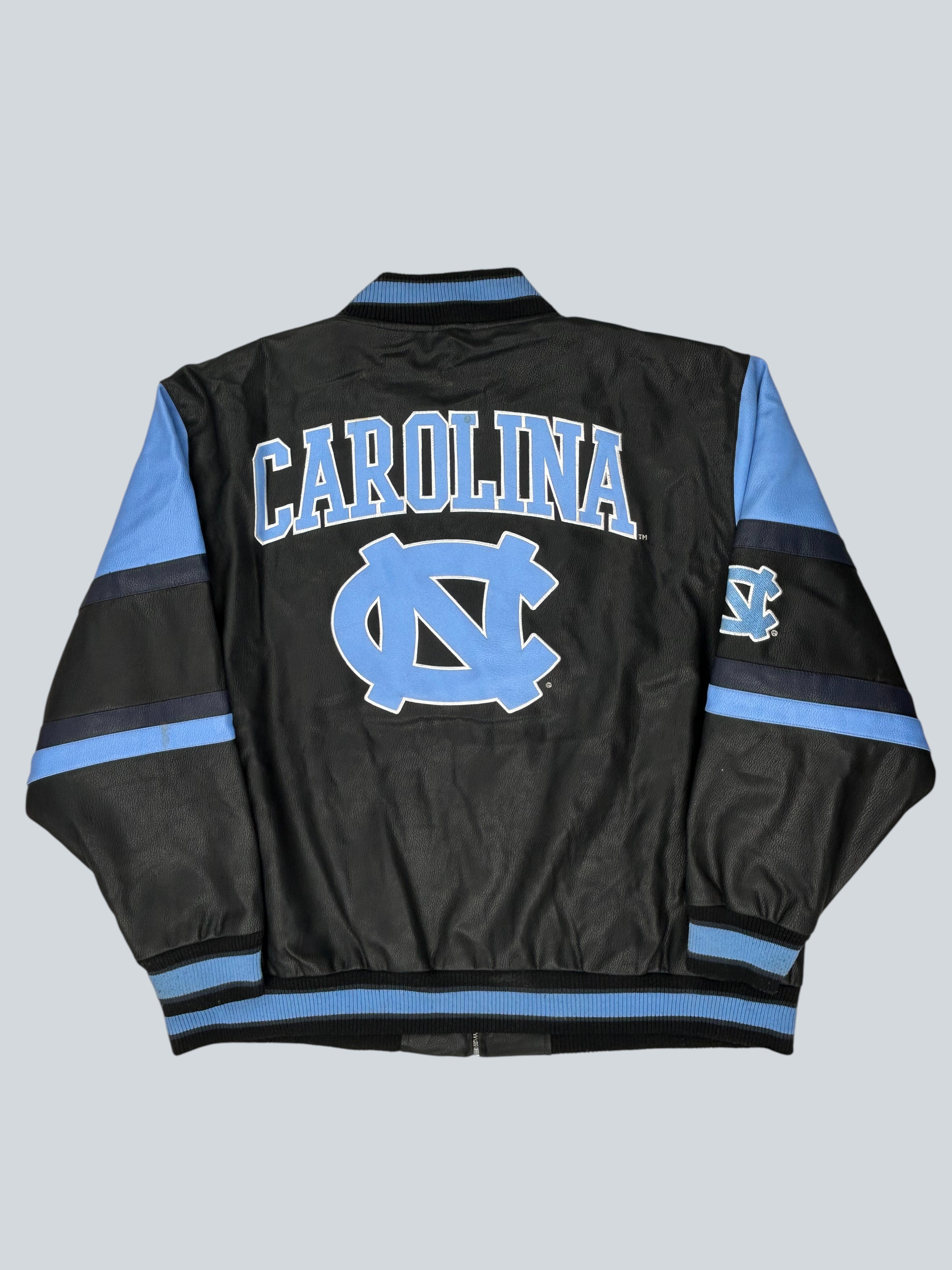 Pro Edge Carolina UNC Varsity Style Leather Jacket