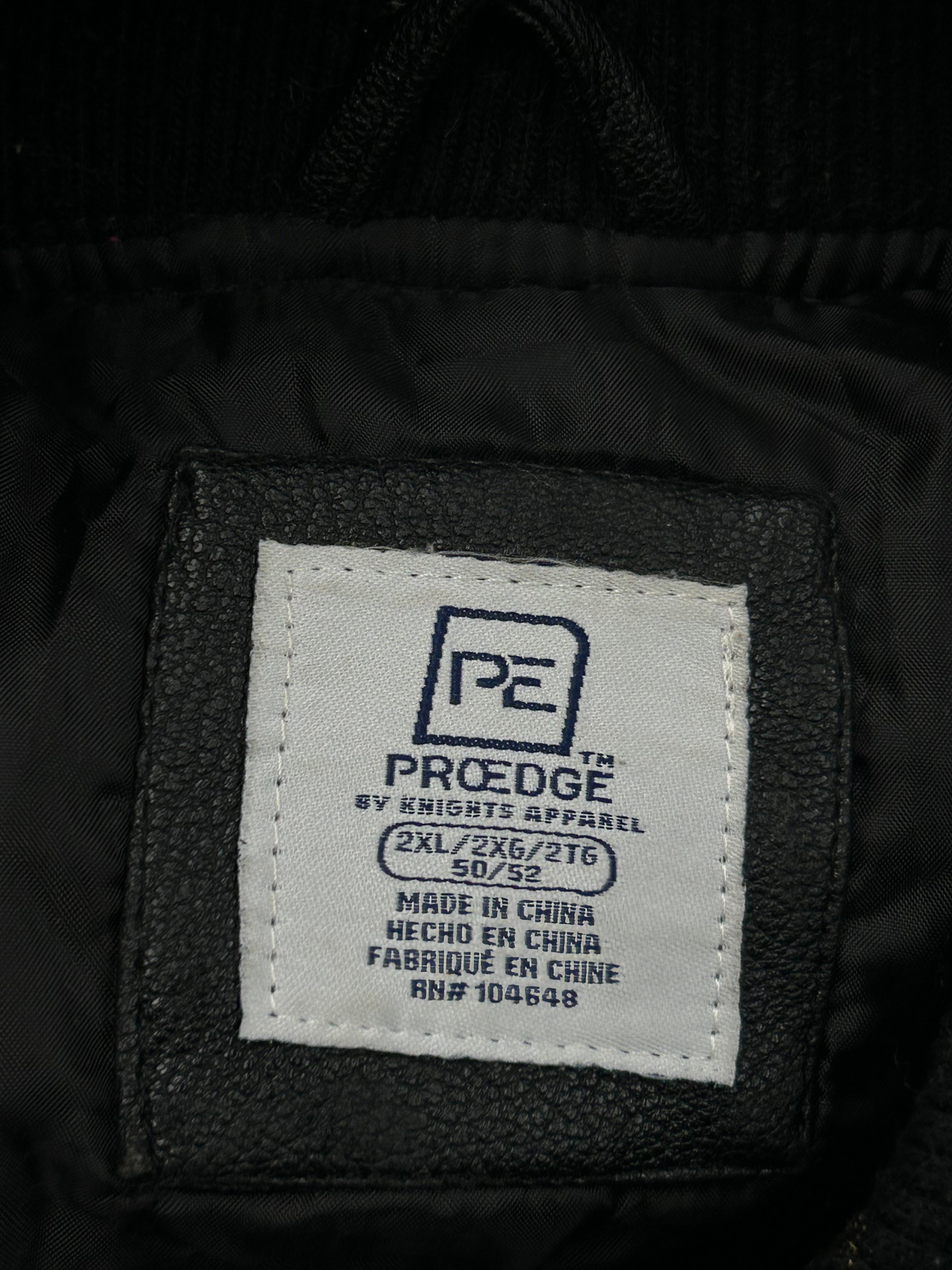 Pro Edge Carolina UNC Varsity Style Leather Jacket