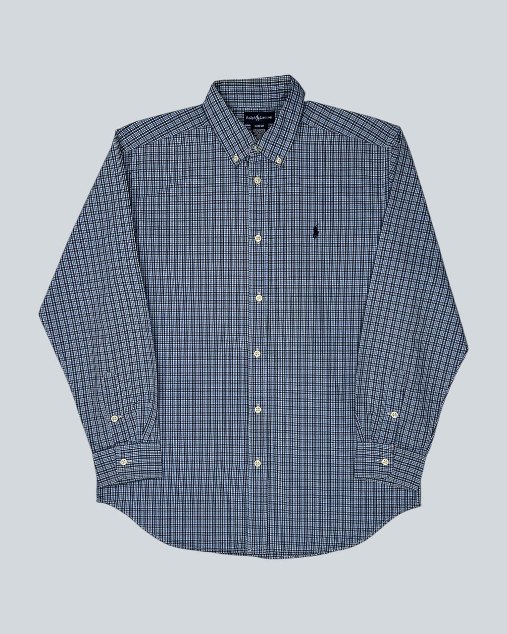 Ralph Lauren Blue Check Button-Down Shirt
