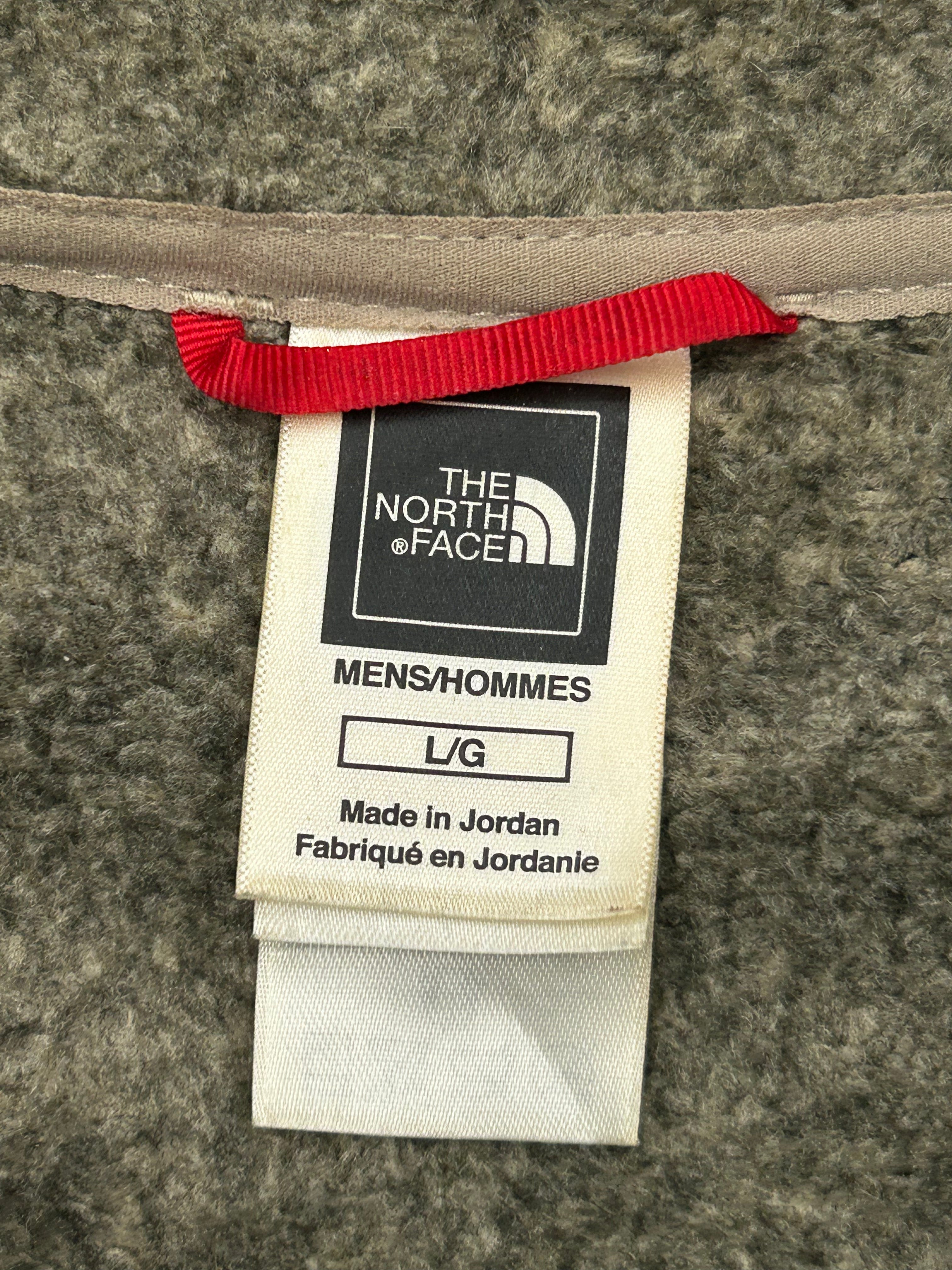 The North Face Olive Heather Full-Zip Fleece Jacket