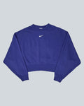 Nike Purple Cropped Sweatshirt