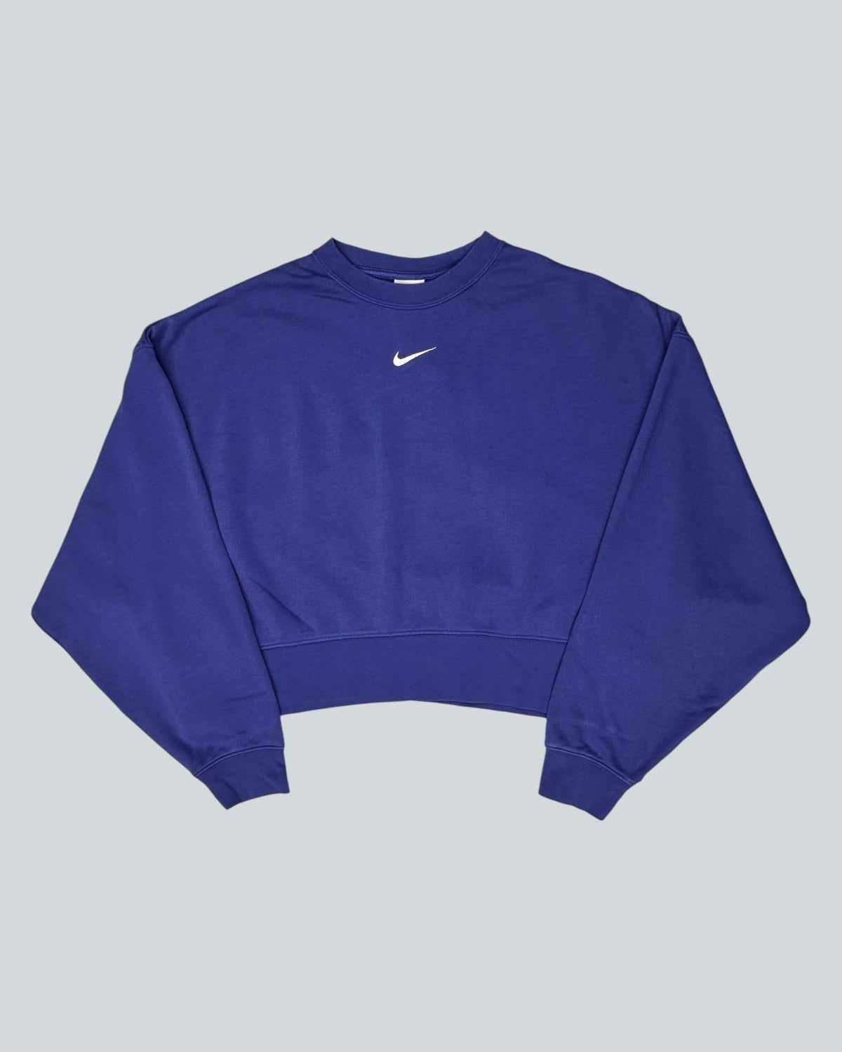 Nike Purple Cropped Sweatshirt