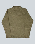 The North Face Olive Heather Full-Zip Fleece Jacket