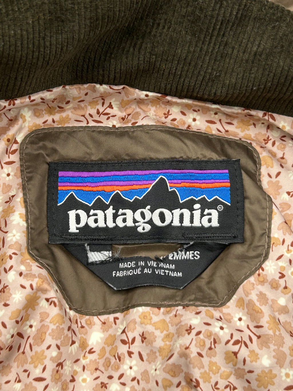 Patagonia Brown Diamond Quilted Jacket