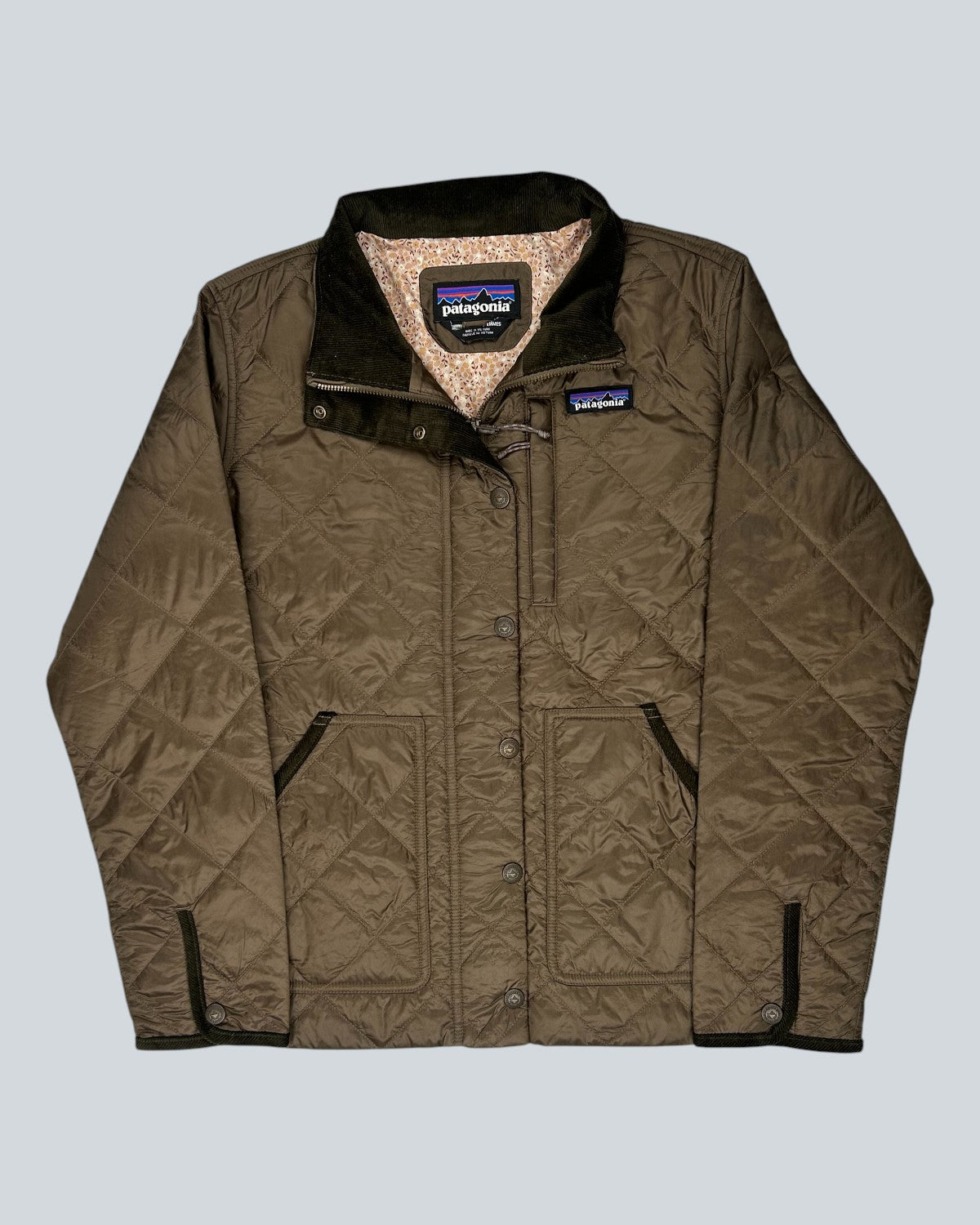 Patagonia Brown Diamond Quilted Jacket