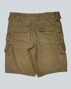 Duluth Trading Co. Khaki Cotton Utility Cargo Shorts