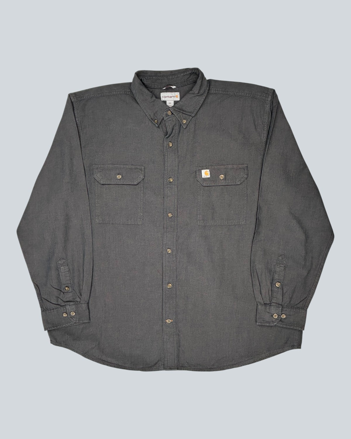 Carhartt Grey Long Sleeve Work Shirt