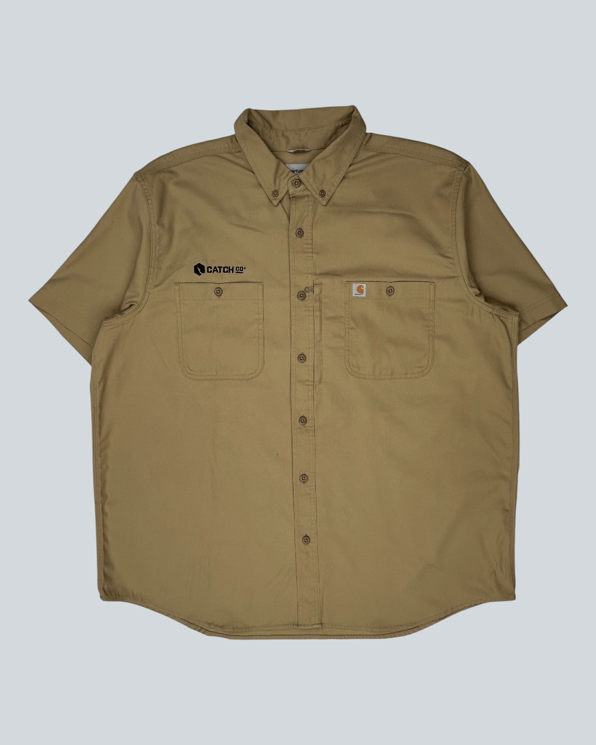 Carhartt Tan Short Sleeve Work Shirt