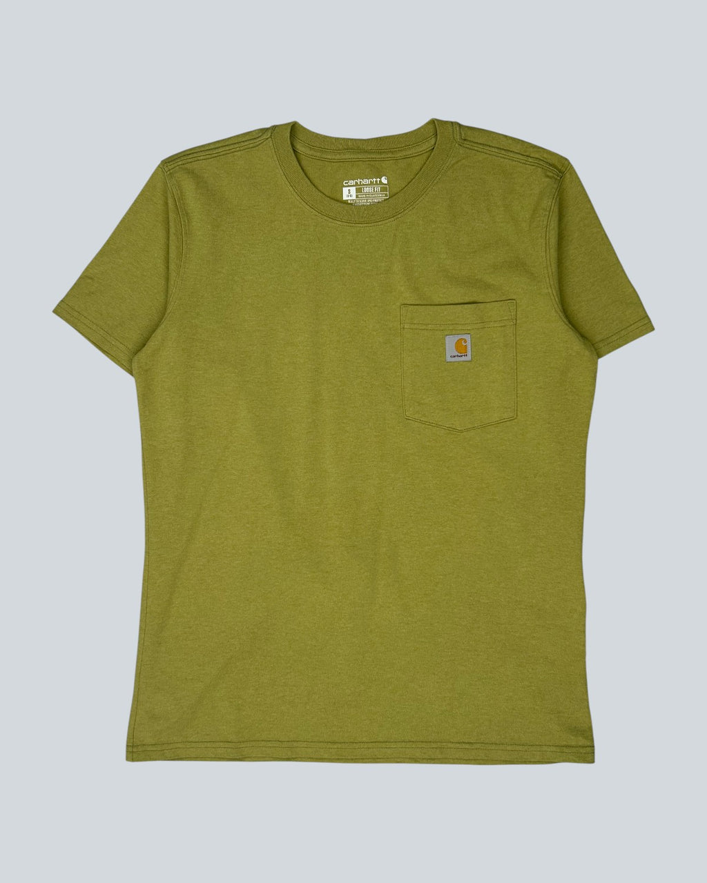 Carhartt Pocket Olive Green T-Shirt (Loose Fit)