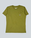 Carhartt Pocket Olive Green T-Shirt (Loose Fit)