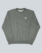 Nike Vintage Grey Small Swoosh Sweatshirt