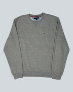 Tommy Hilfiger Vintage Grey Flag Logo Sweatshirt