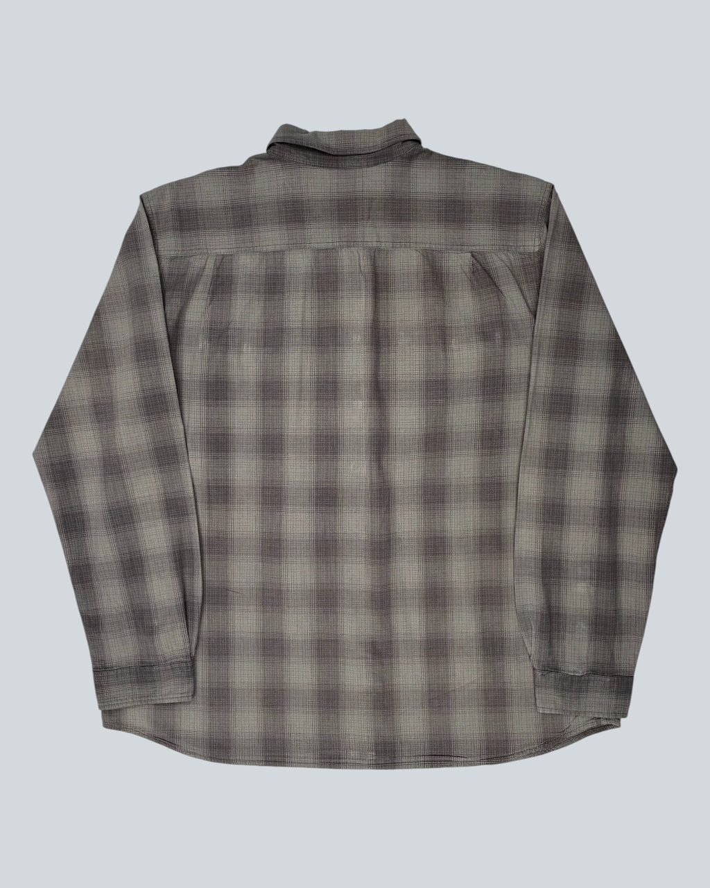 Carhartt Grey Plaid Button-Down Shirt