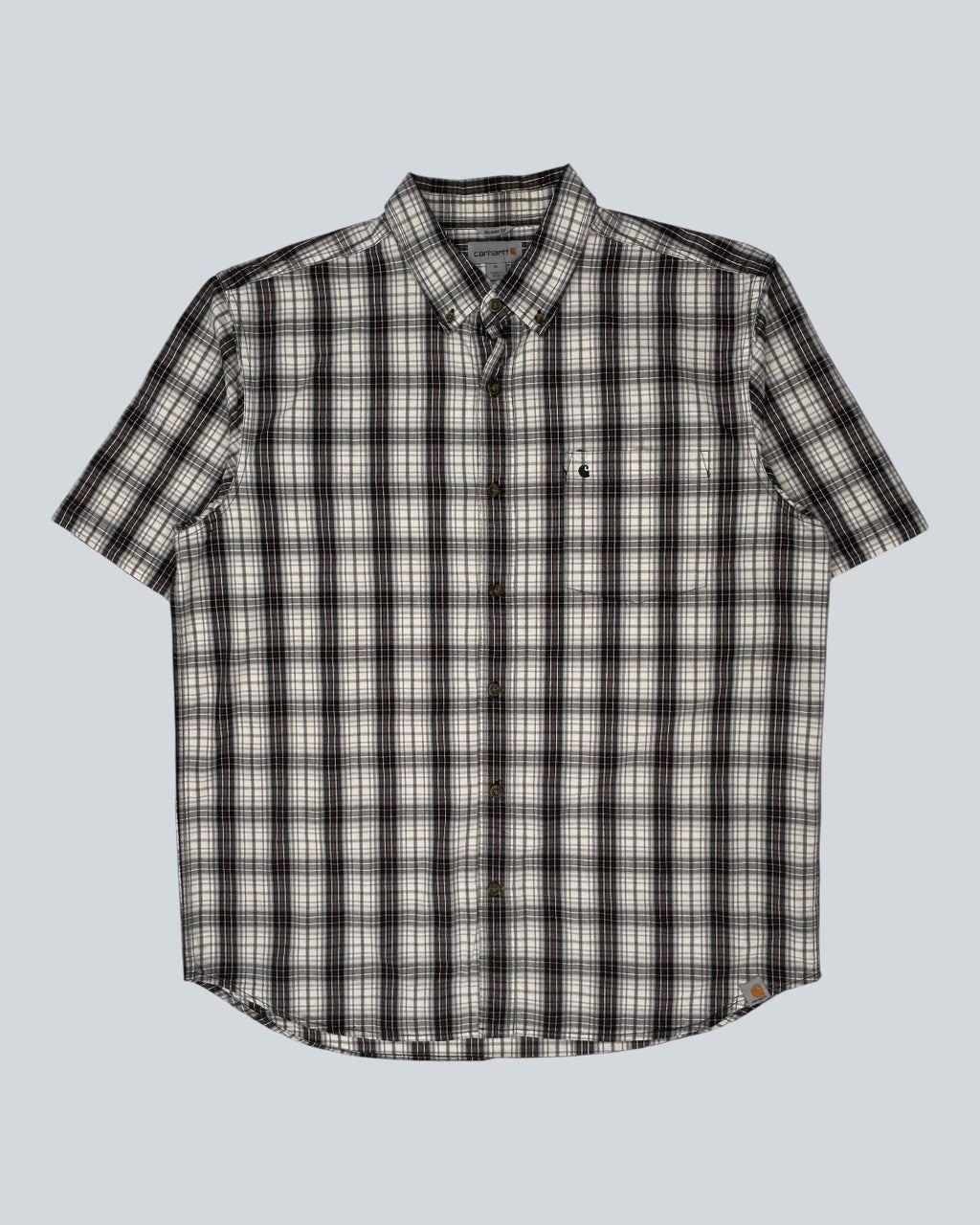 Carhartt Short Sleeve Plaid Button-Down Shirt