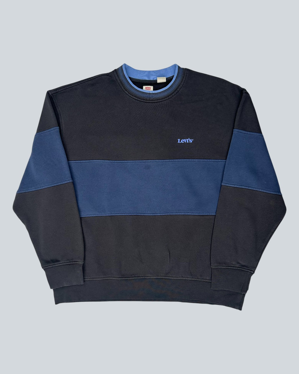 Levi’s Navy & Blue Colourblock Crewneck Sweatshirt