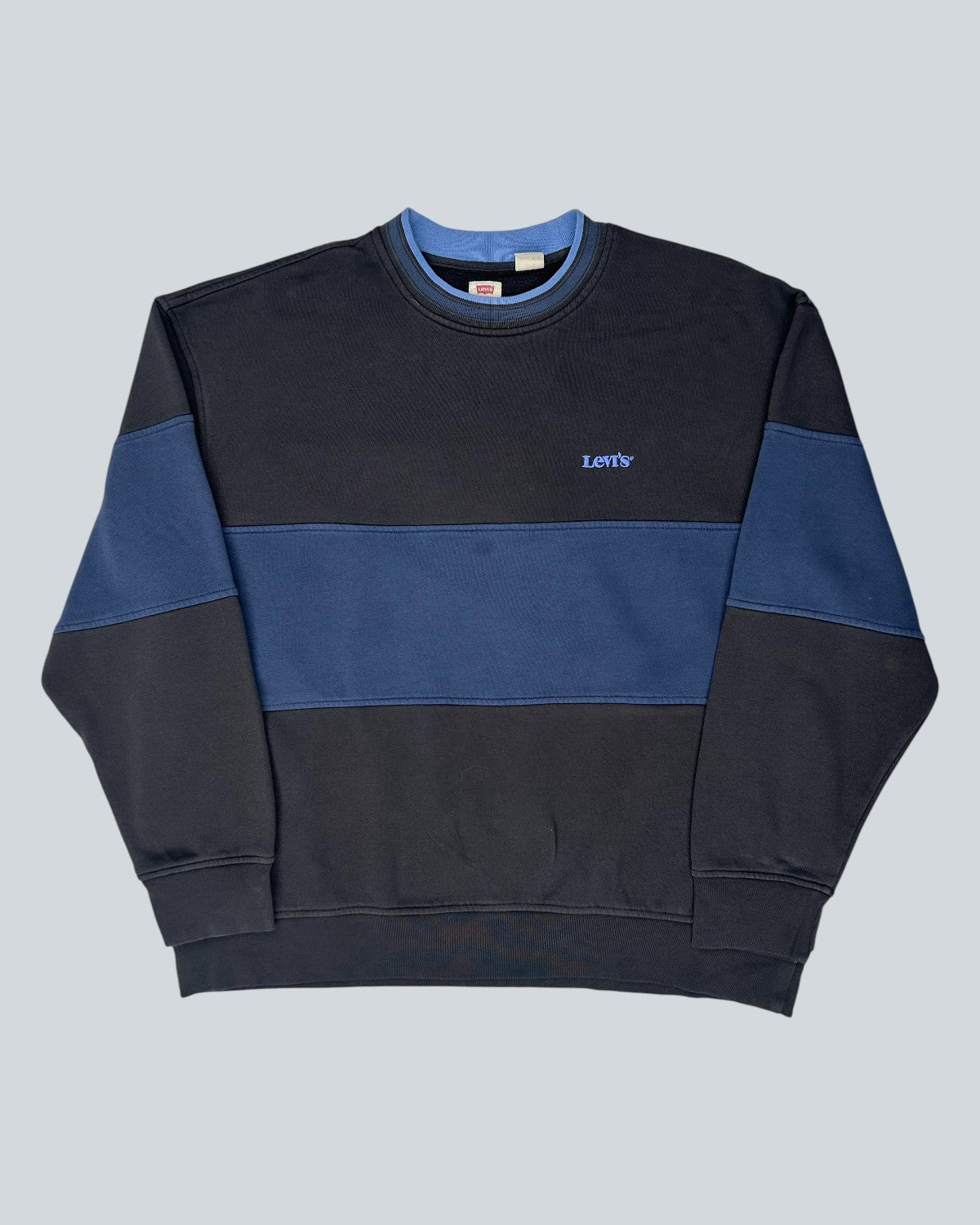 Levi’s Navy & Blue Colourblock Crewneck Sweatshirt
