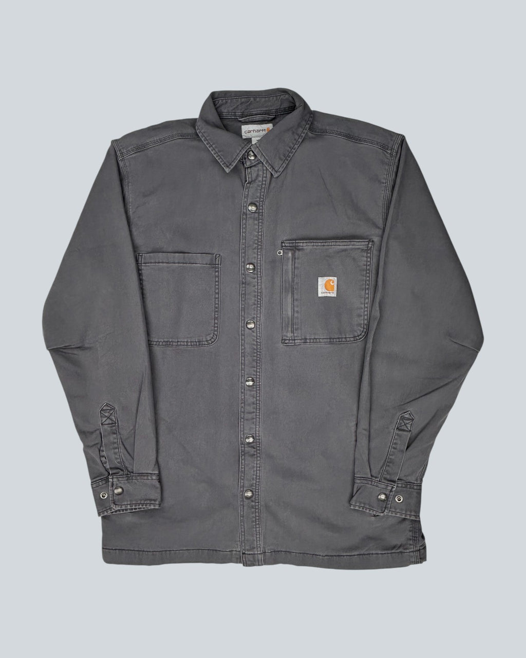 Carhartt Grey Button-Up Work Shirt