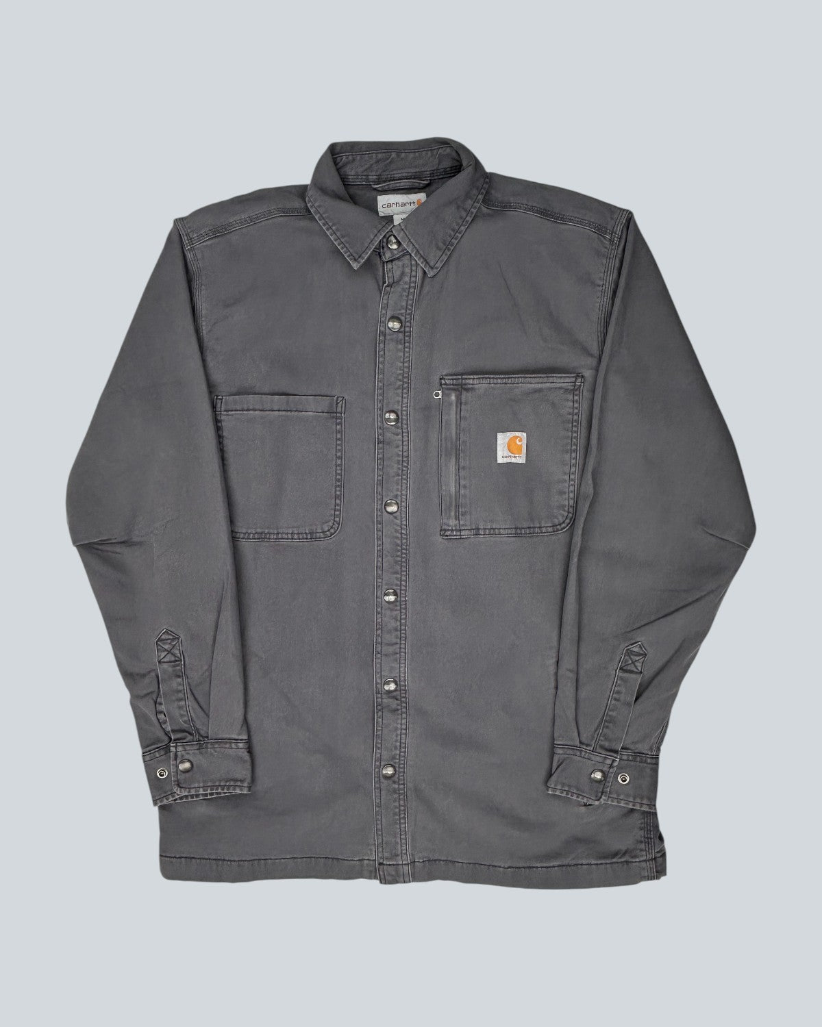 Carhartt Grey Button-Up Work Shirt