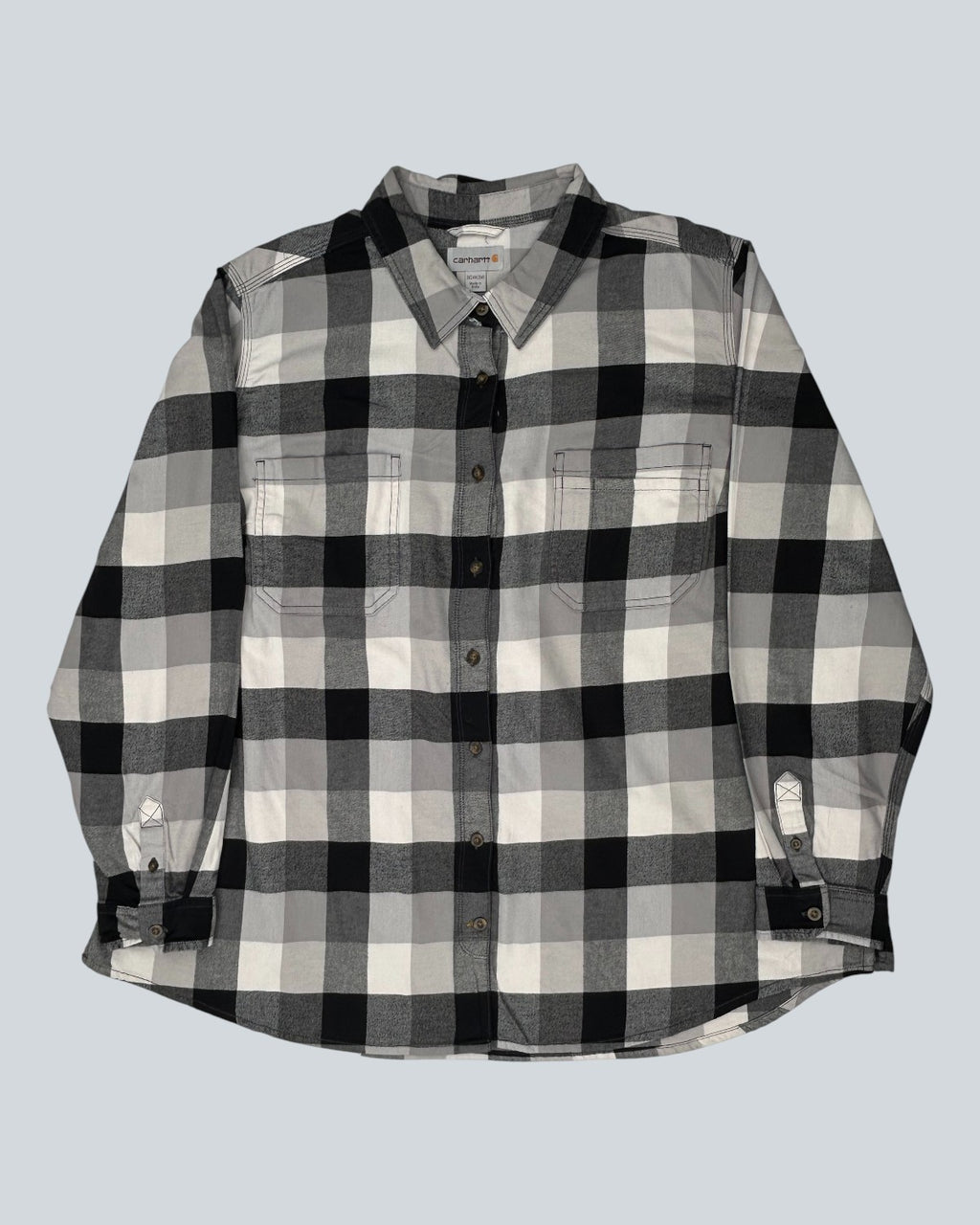 Carhartt Black & Grey Check Long Sleeve Shirt